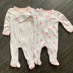 Two Cloud Island Baby girl sleepers